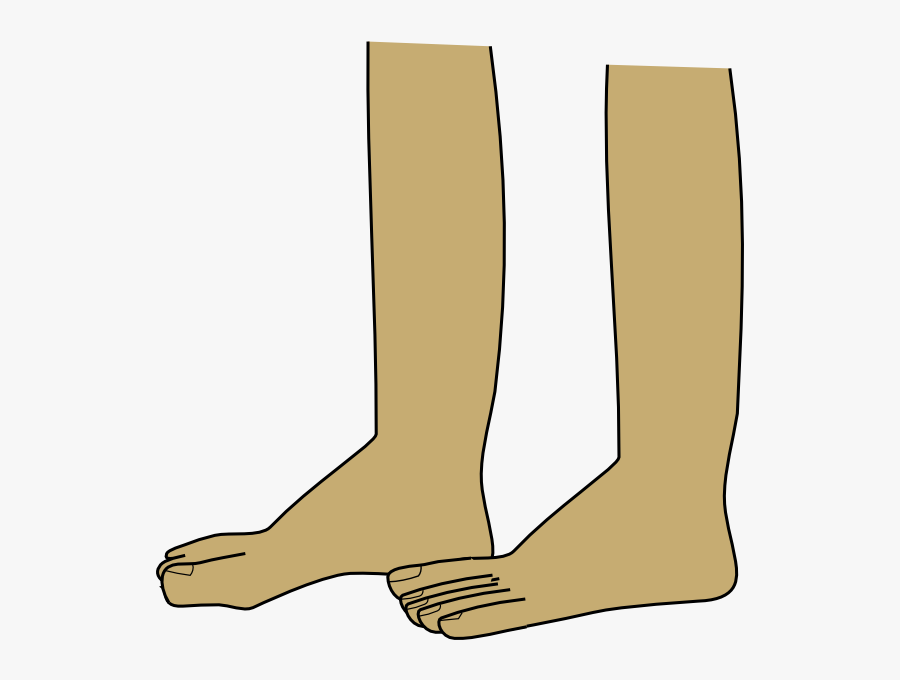 Feet On Floor Cartoon, Transparent Clipart