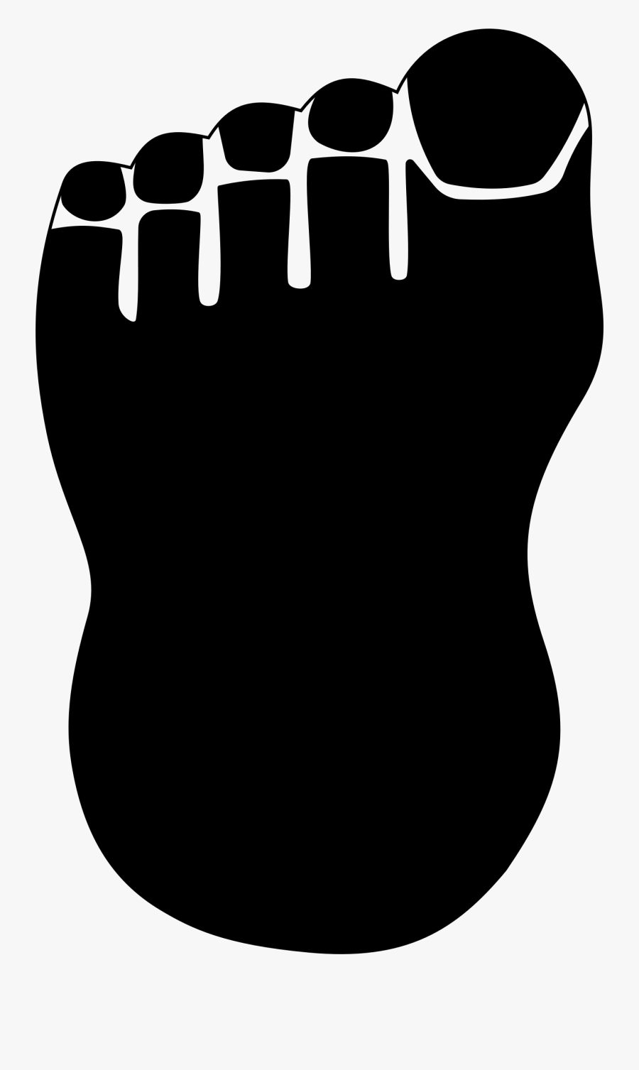 Black,black And White,foot, Transparent Clipart