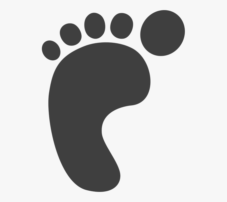 Transparent Foot Print Png - Left Foot Clip Art, Transparent Clipart