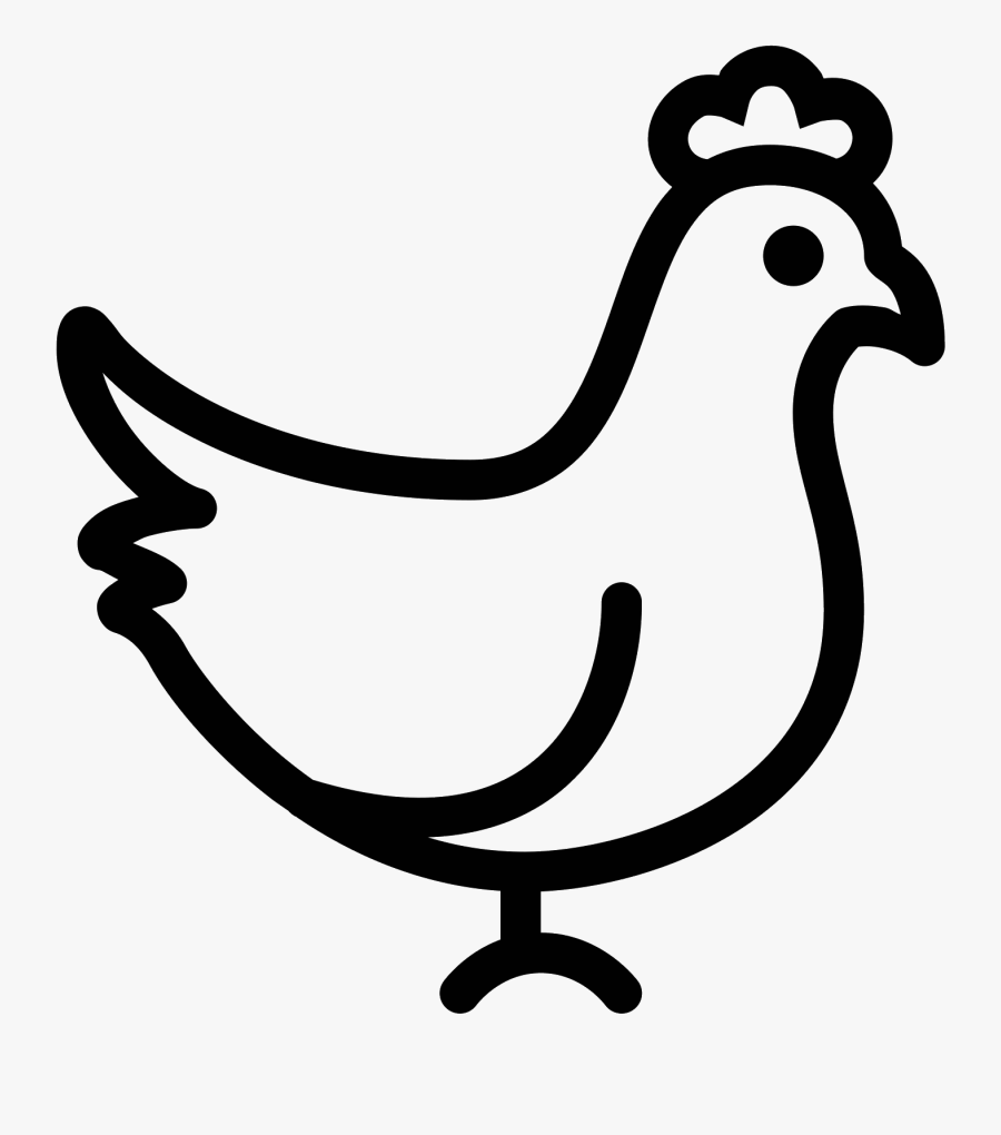 Transparent Rooster Clipart - Chicken Icon Transparent Background, Transparent Clipart