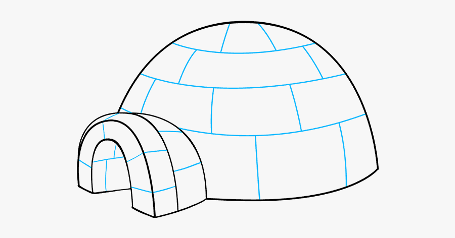 Igloo Drawing Realistic - Arch, Transparent Clipart