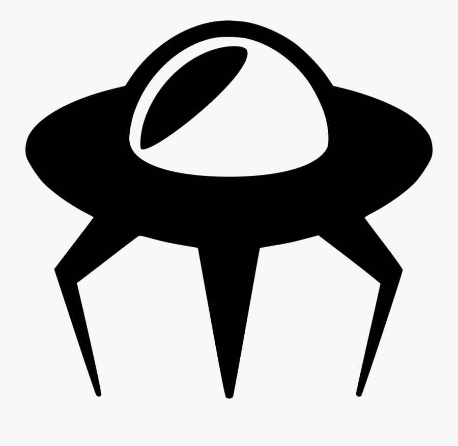Transparent Spacecraft Clipart - Alien Spaceship Icon Png, Transparent Clipart