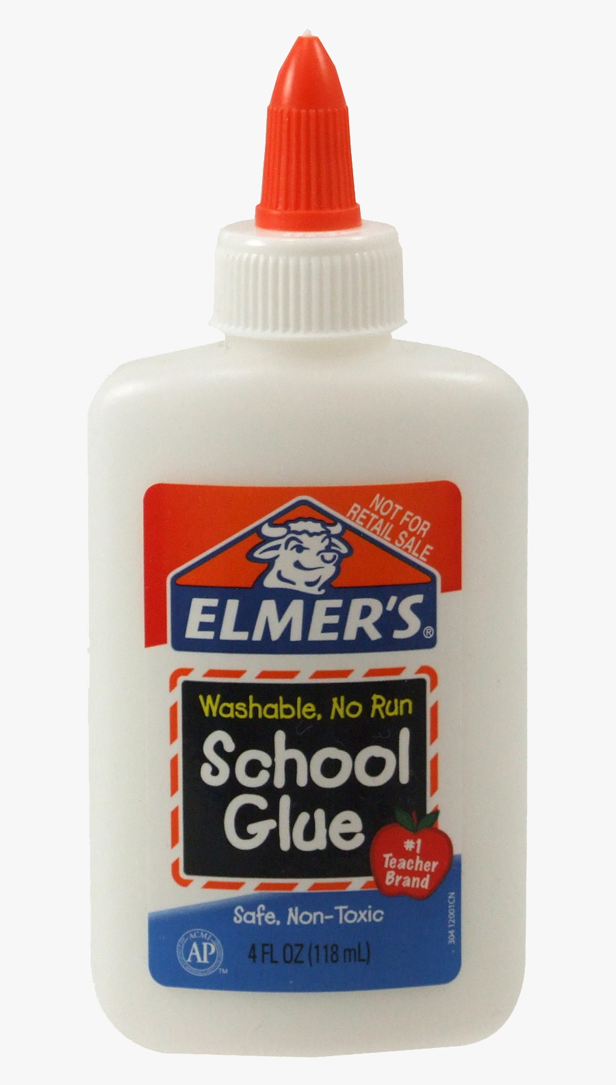 Pattern Transfer Fabric - Elmers White Glue Label, Transparent Clipart