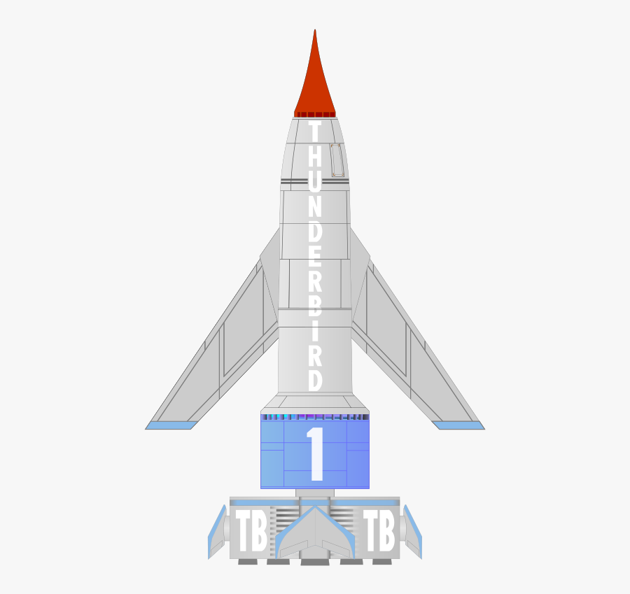 Free Spaceship Clip Art - Thunderbird 1 Clipart, Transparent Clipart