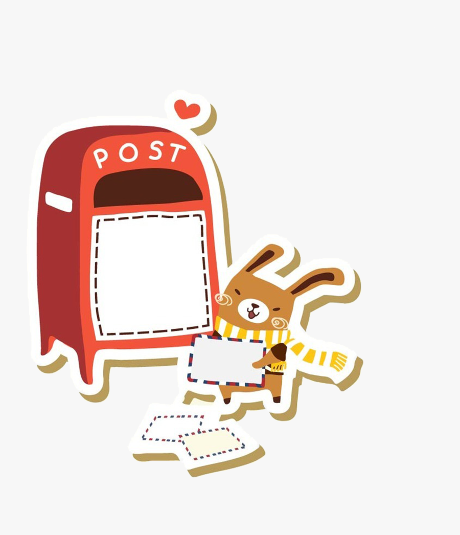 Transparent Mailbox Clipart - 邊框 相框 卡通 素材, Transparent Clipart