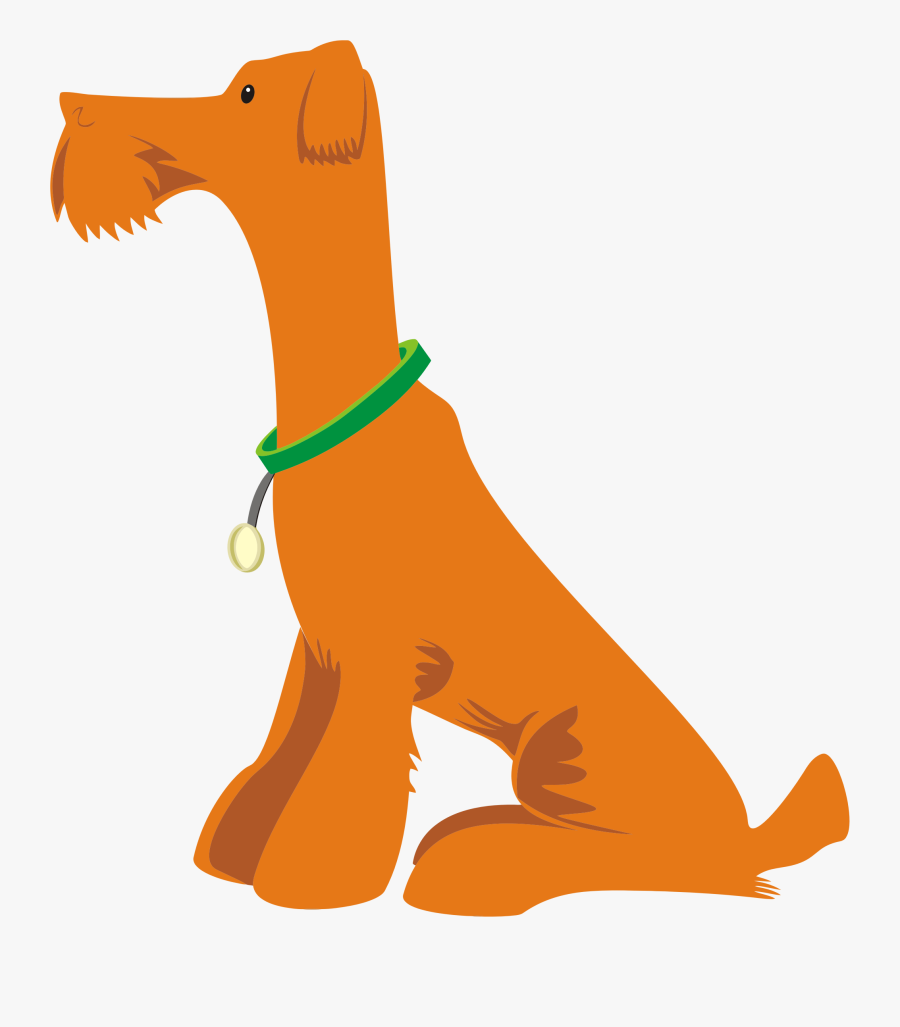 Sit Clipart Dog - Cartoon Dog Sitting .png, Transparent Clipart