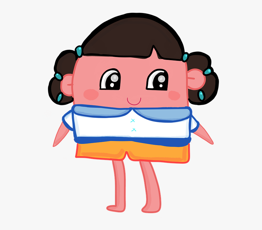 Cartoon Girls Lady - เด็ก ผู้หญิง การ์ตูน, Transparent Clipart