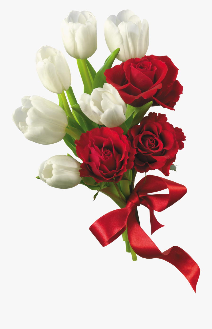 Tulip Clipart Flower Bokeh - Flower Bouquet Images Png, Transparent Clipart