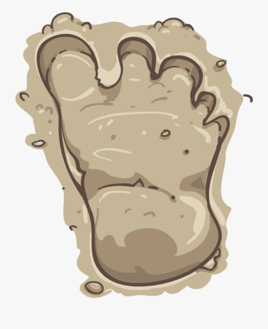Big Foot Clipart Print - Illustration, Transparent Clipart