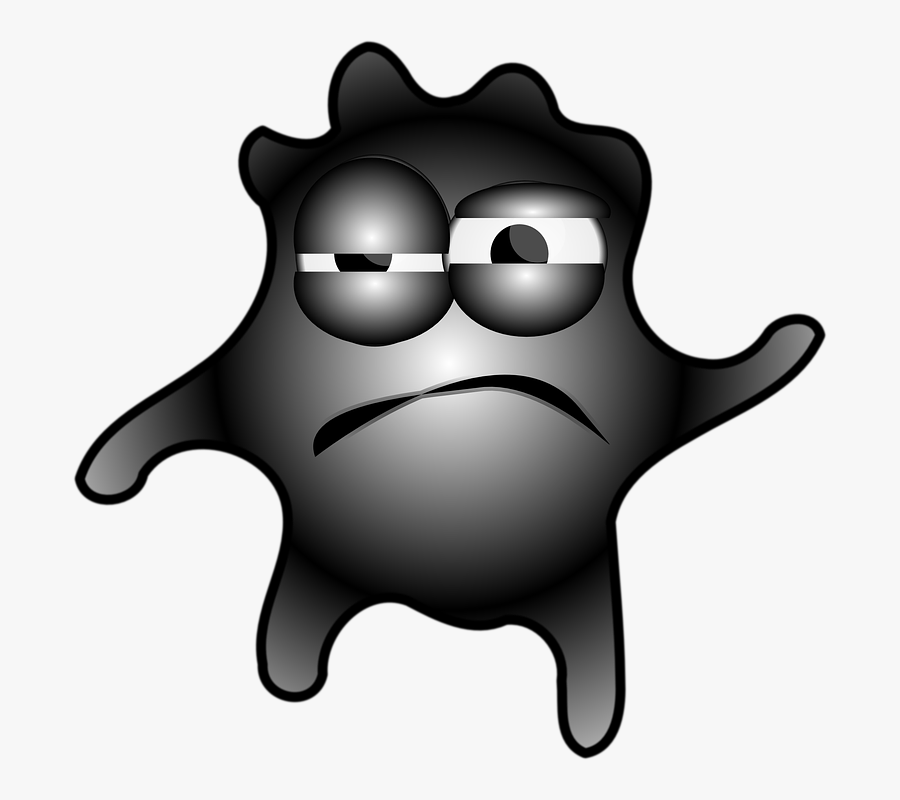 Germ, Cartoon, Frown, Sick, N - Germ Clip Art, Transparent Clipart
