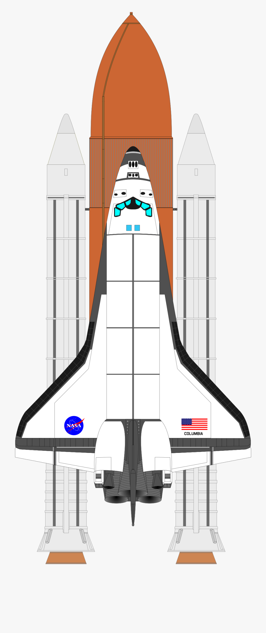 Clipart - Space Shuttle Kids, Transparent Clipart