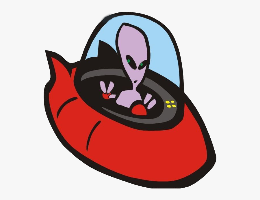 Spaceship Clipart Flying Saucer - Flying Saucer Comics Transparent Background, Transparent Clipart