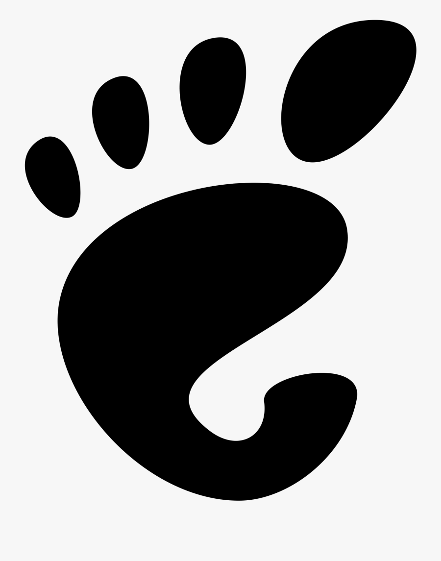 Foot Clipart Svg - Free And Open Source Desktop Environment, Transparent Clipart