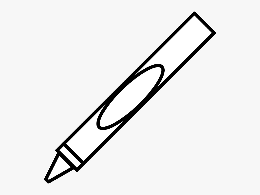 Crayon Clip Art - Crayon Clipart Black And White, Transparent Clipart