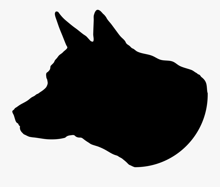 Clipart - - Doge Head Silhouette, Transparent Clipart