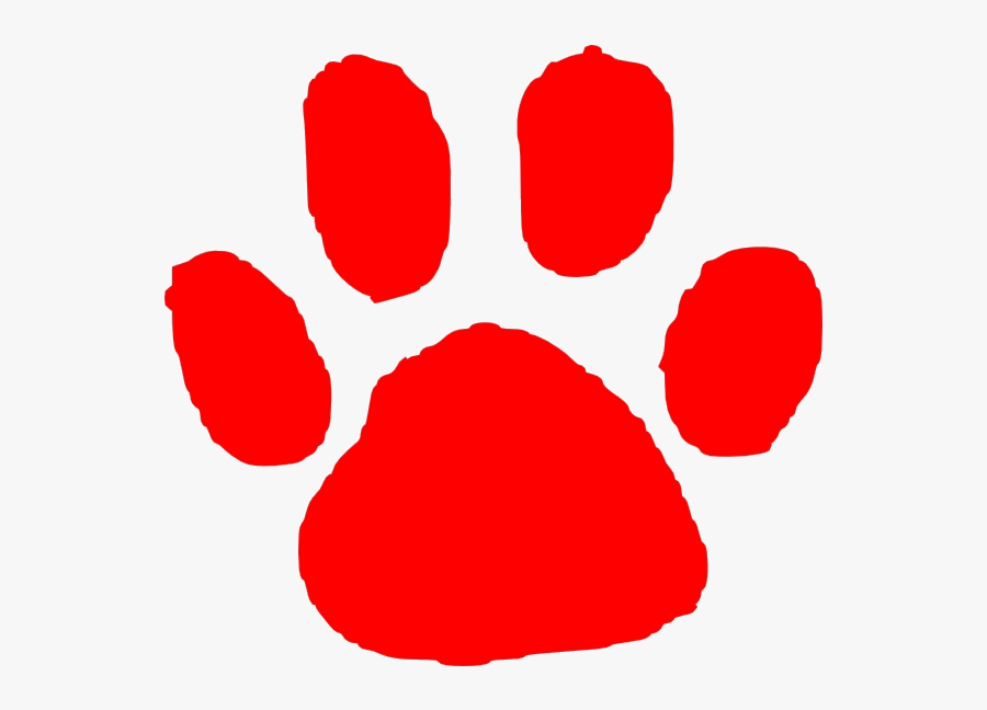 Paw Print Red Clip Art At Clker Vector Animal Foot - If The Kindest Souls Were Rewarded, Transparent Clipart