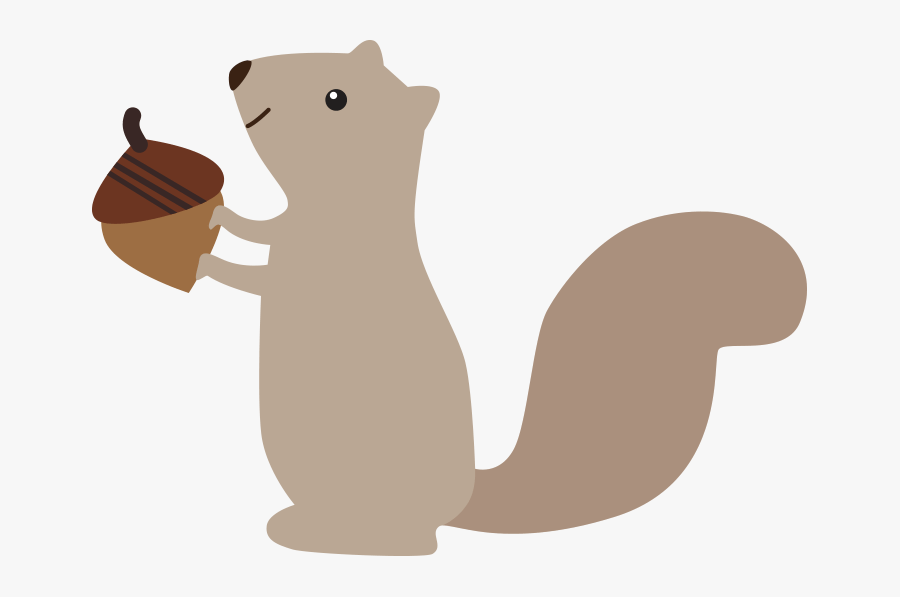 Cute Animals Woodland Clipart Set Clip Art Department - Transparent Background Squirrel Clipart, Transparent Clipart