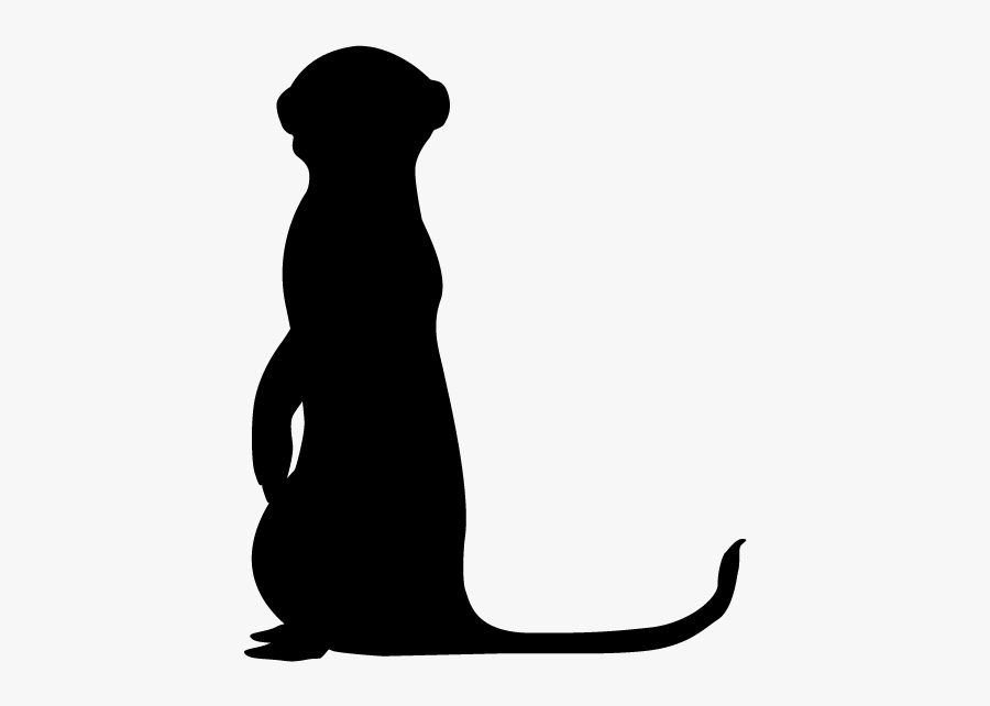 Meerkat Silhouette, Transparent Clipart