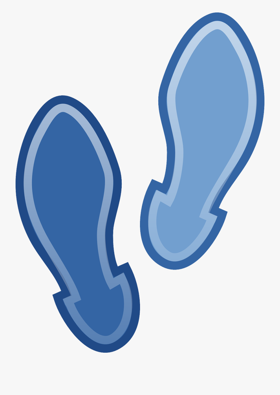 Footsteps Foot Prints Steps Feet Png Image - Footsteps Blue, Transparent Clipart