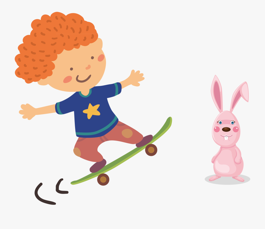 Cartoon Skateboard Test Of English As A Foreign Language - Animal Pictures For Kids, Transparent Clipart