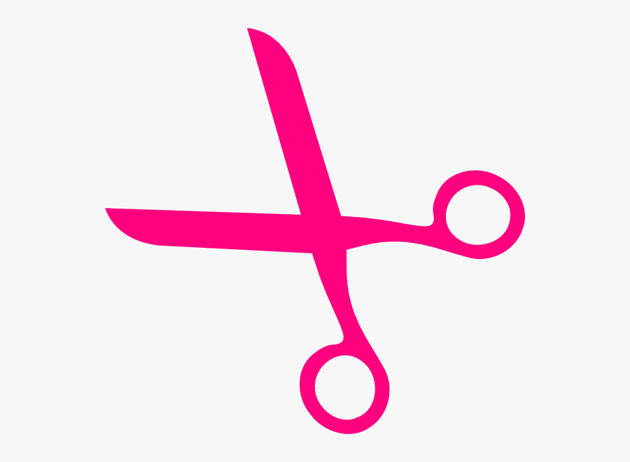 Pink Hair Scissors Clipart, Transparent Clipart