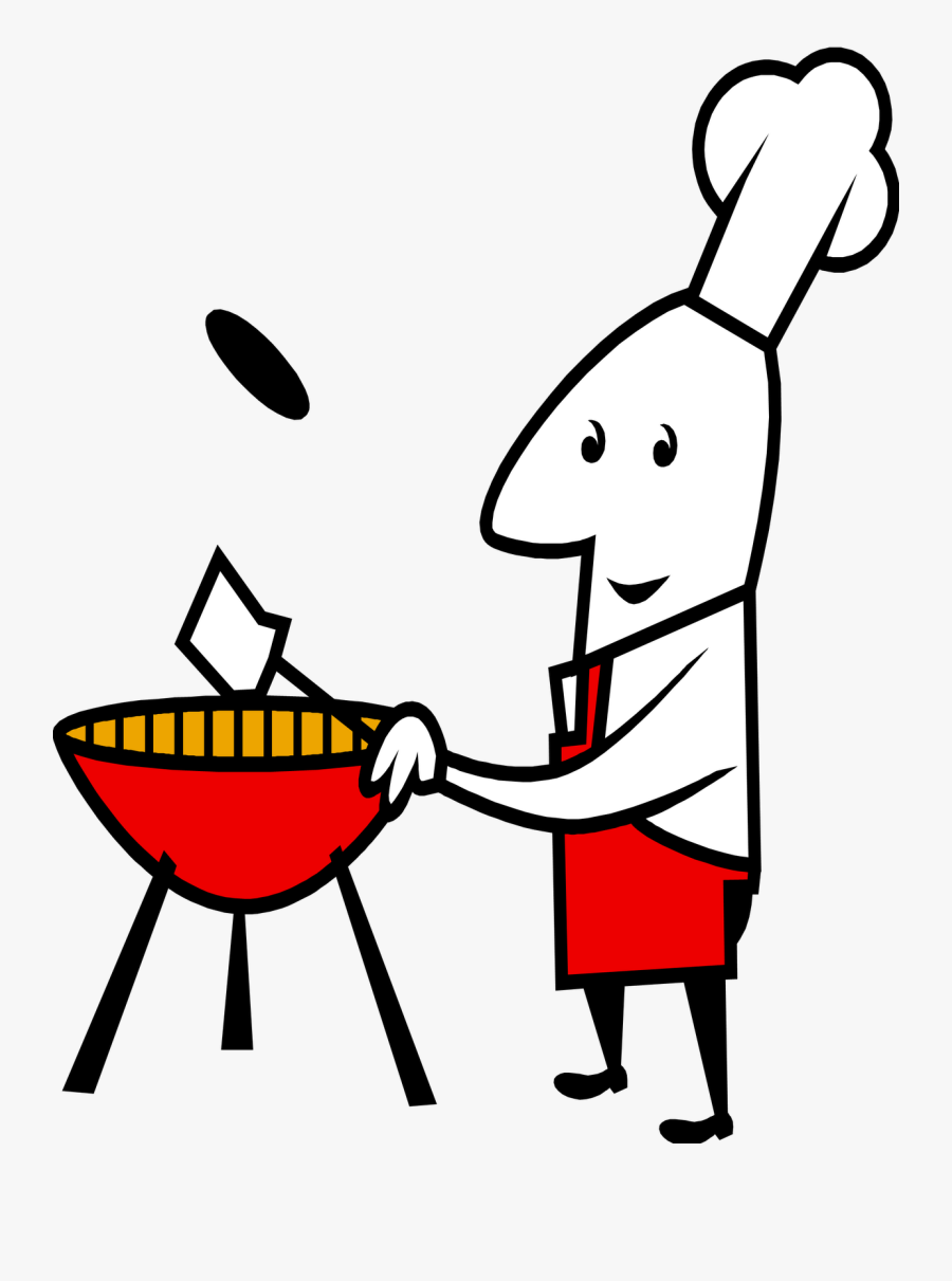 Grill Clipart Bbq Cook - Moving Picture Of Cooking, Transparent Clipart