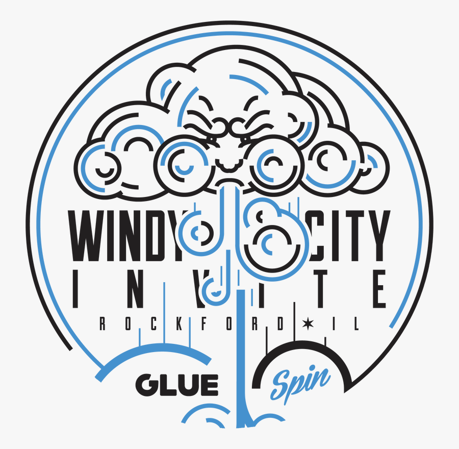 Events Glue City Invite - Windy City Logo, Transparent Clipart