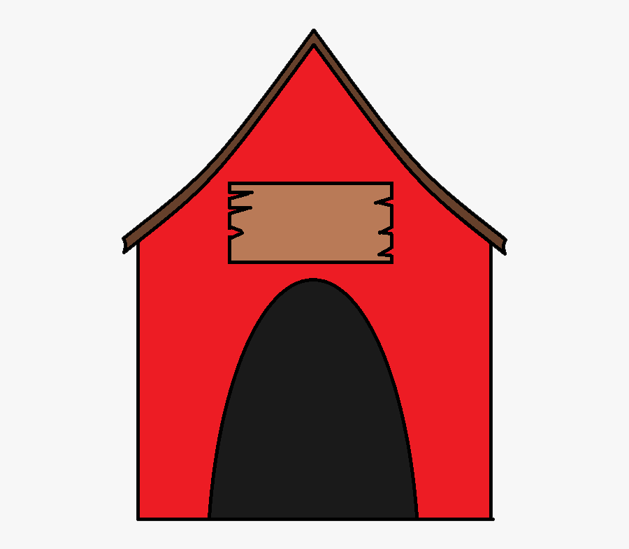 Thumb Image - Red Cartoon Dog House, Transparent Clipart