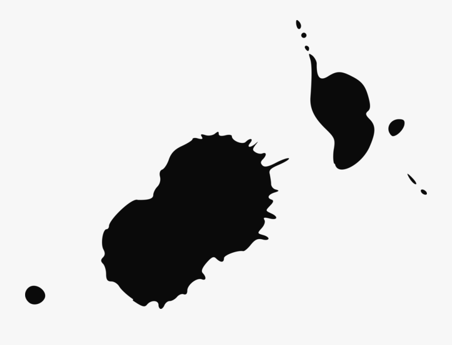 Silhouette,monochrome Photography,computer Wallpaper - Ink Blot Free Clipart, Transparent Clipart