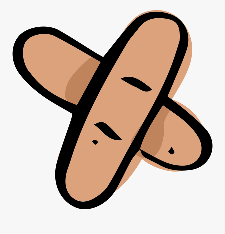 Transparent Glue Stick Clipart - Cartoon Band Aid Transparent, Transparent Clipart