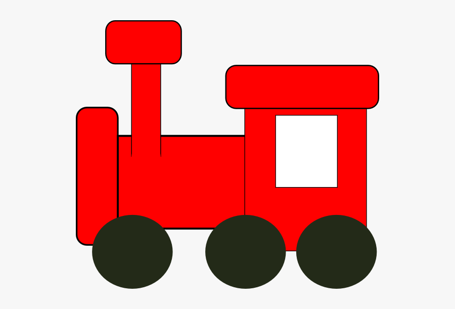 Train Car Clipart - Red Toy Train Clipart, Transparent Clipart