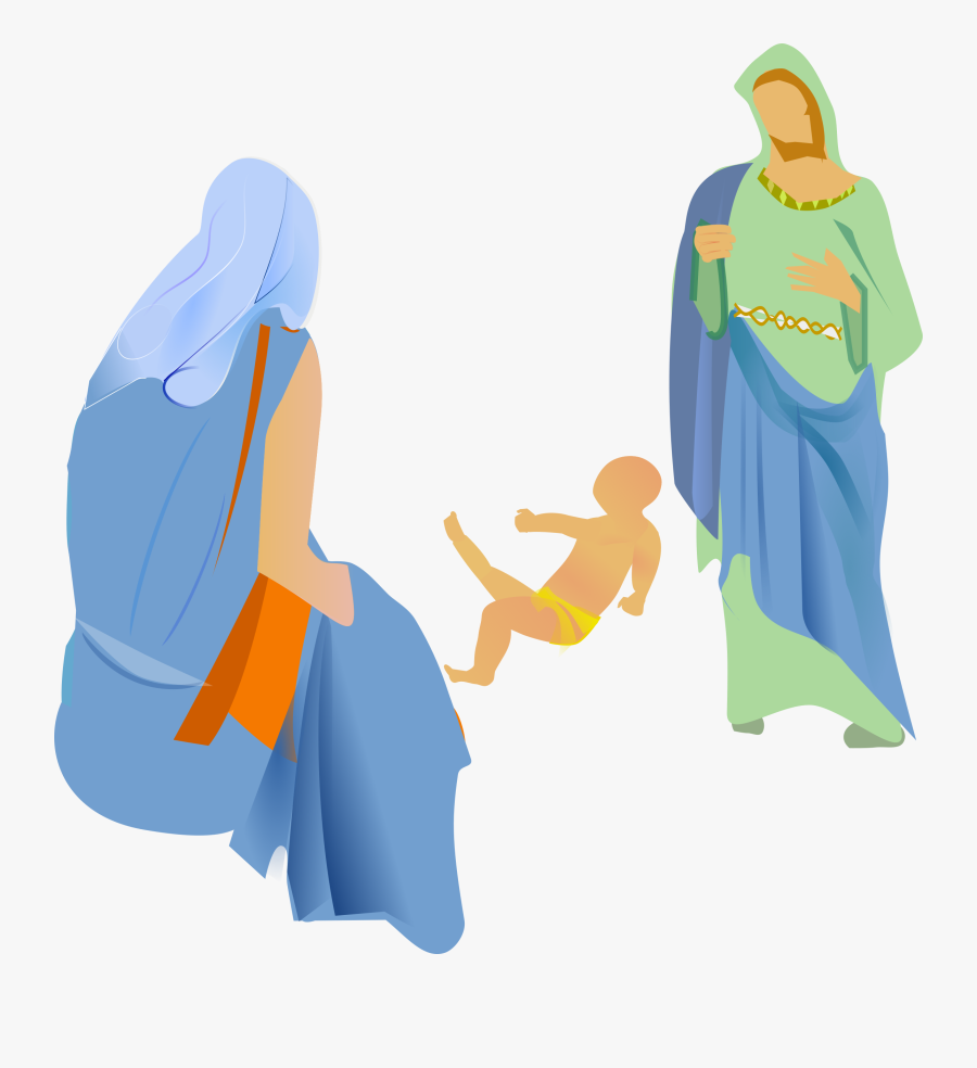 Pencil Clipart Nativity Scene - Chua Giang Sinh Vector, Transparent Clipart