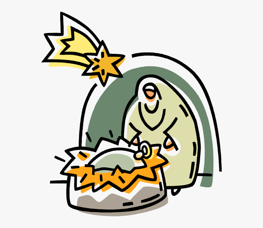 Vector Illustration Of Festive Season Christmas Nativity - Christmas Day, Transparent Clipart