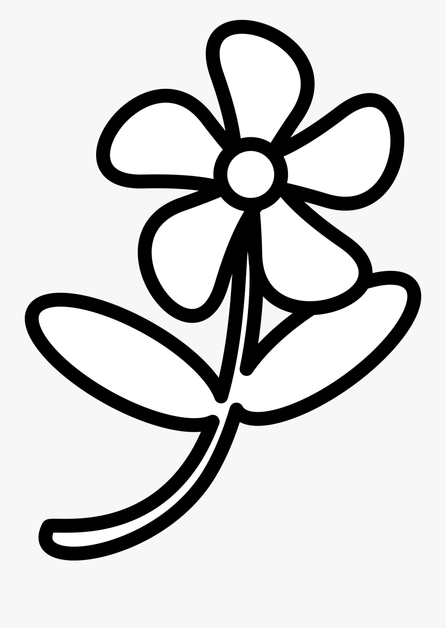 Tulip Clipart Outline - Outline Image Of A Flower, Transparent Clipart