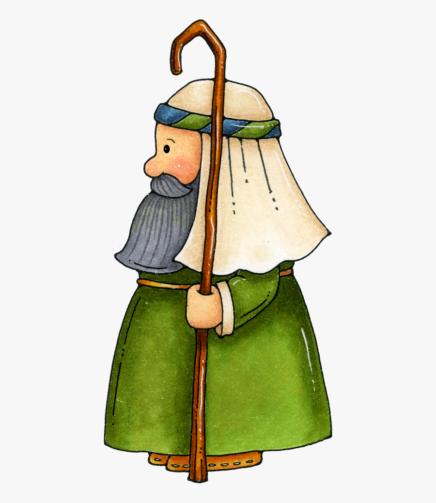 Christmas Manger - - Dibujo De Un Pastor Navideño, Transparent Clipart