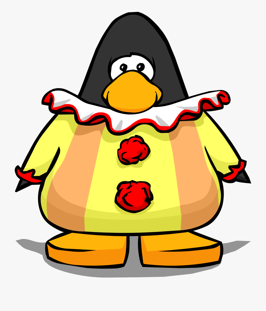 Clown Suit - Club Penguin Yellow Penguin, Transparent Clipart