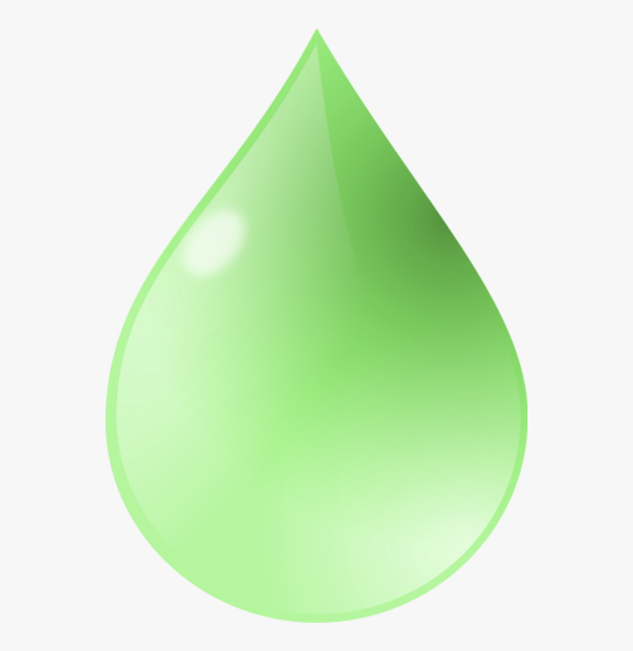 Water Drop Vector Clip Art - Green Water Drop Transparent, Transparent Clipart