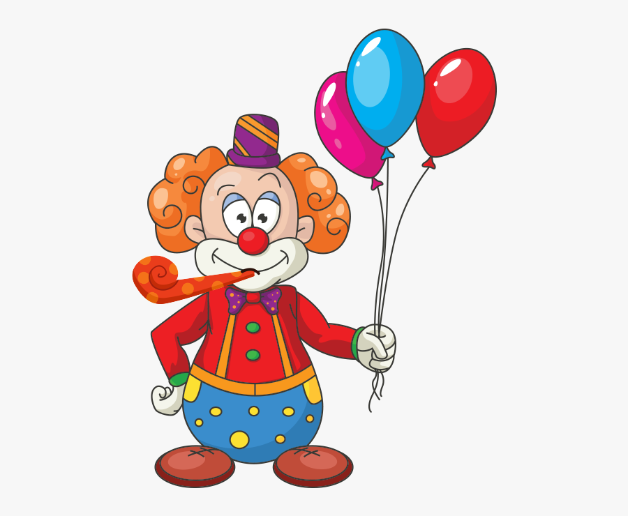 Centerpieces, Balloons, Banners, Play Areas, Custom - Animated Clown With Balloons, Transparent Clipart
