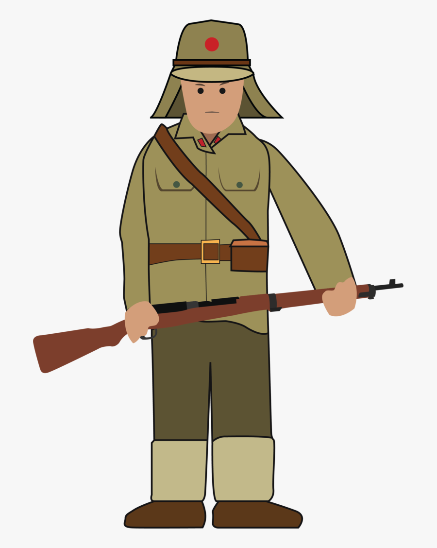 Japanese Soldier - Japanese Army Clipart, Transparent Clipart
