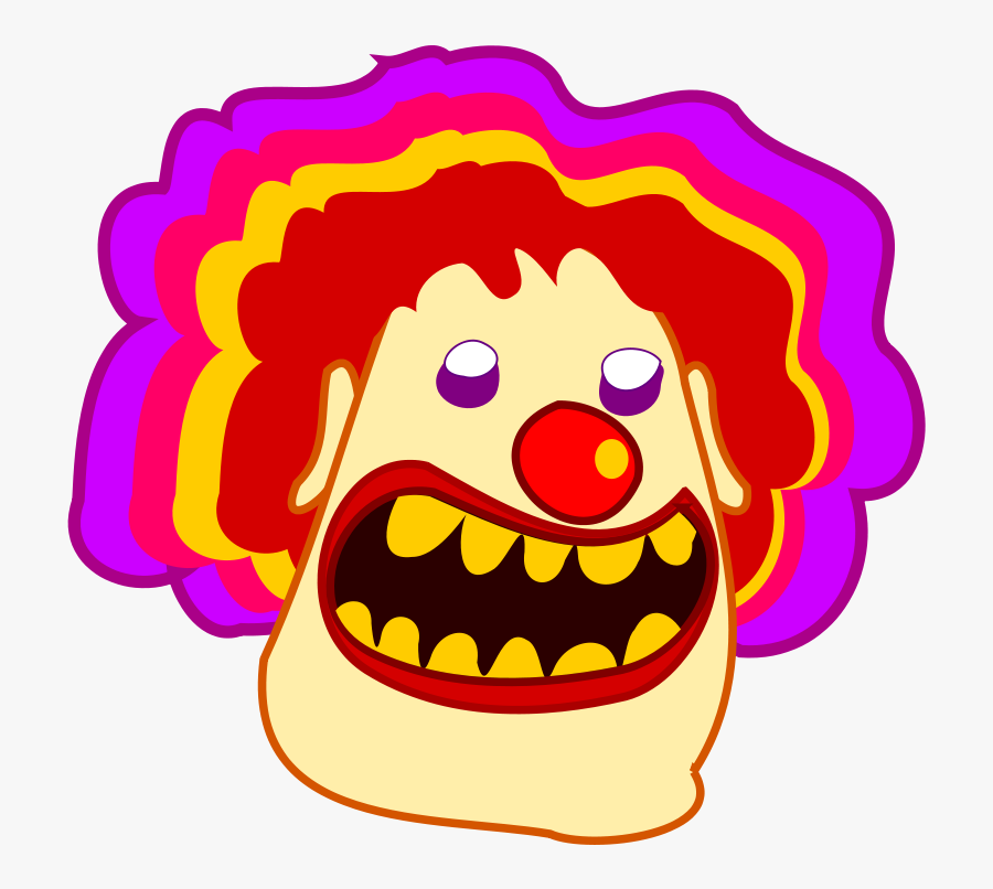Cartoon Clown Svg Clip Arts - Transparent Clown Goth, Transparent Clipart