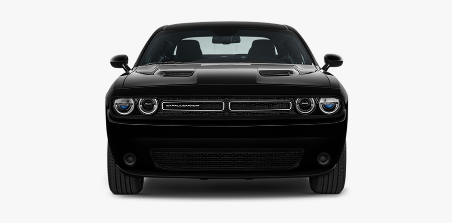 Front View Muscle Car Grill Transparent & Png Clipart - 2016 Dodge Challenger Front, Transparent Clipart