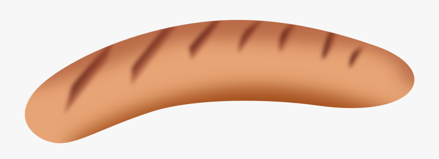 Free Grilled Sausage Clip Art - Hot Dog Sausage Png, Transparent Clipart