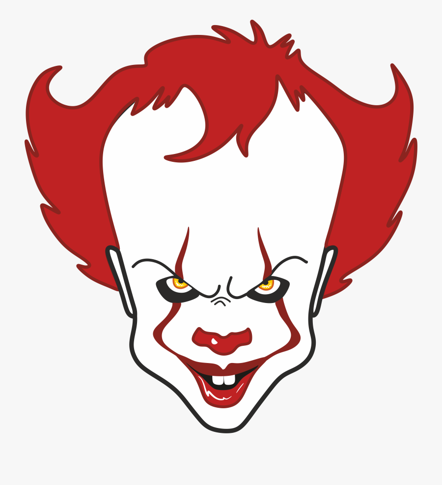 Clip Art Drawing A Clown Face - Pennywise Clipart, Transparent Clipart