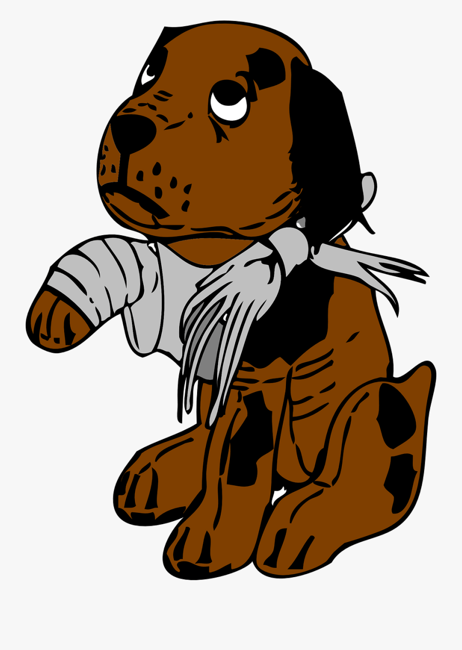 Paw Clipart Dog Leg - Injured Dog Clipart, Transparent Clipart