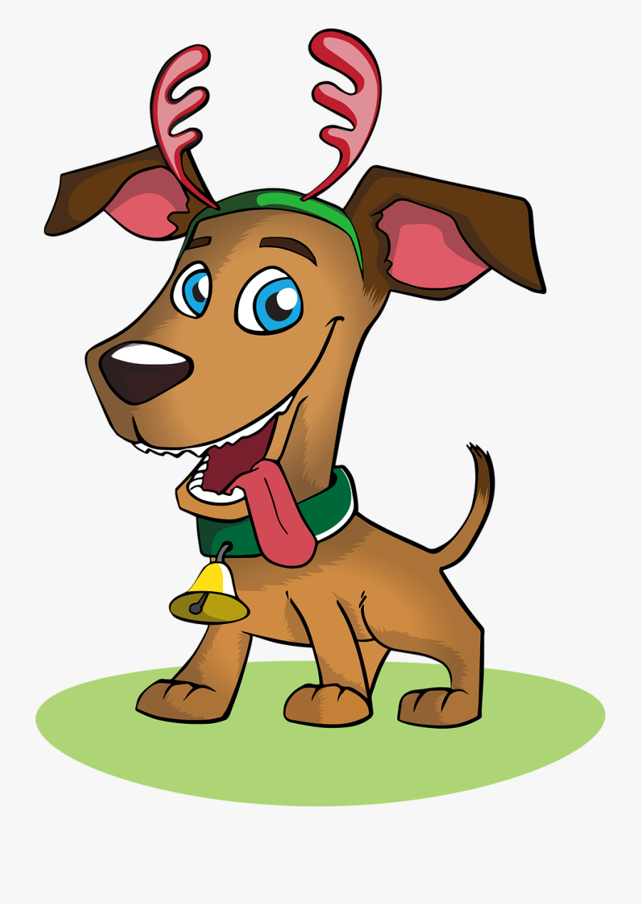Dog Clipart Xmas - Dog Christmas Vector, Transparent Clipart