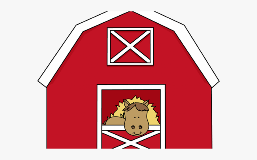 Horse In The Barn Cartoon, Transparent Clipart