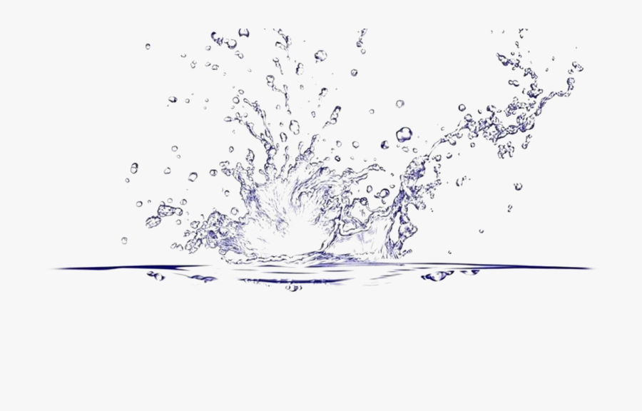 Water Drop Splash Free Frame Clipart - Transparent Splash Water Png, Transparent Clipart