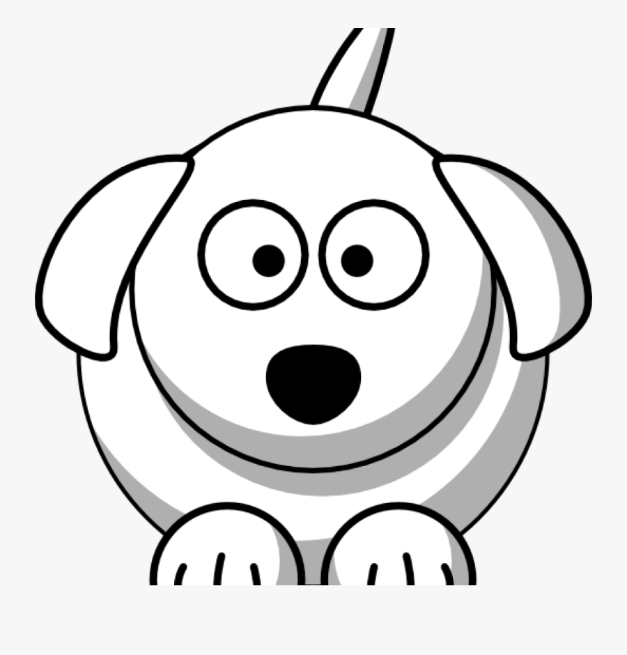 Dog Face Clipart Happy Birthday Clipart Hatenylo - Black And White Dog Drawing, Transparent Clipart