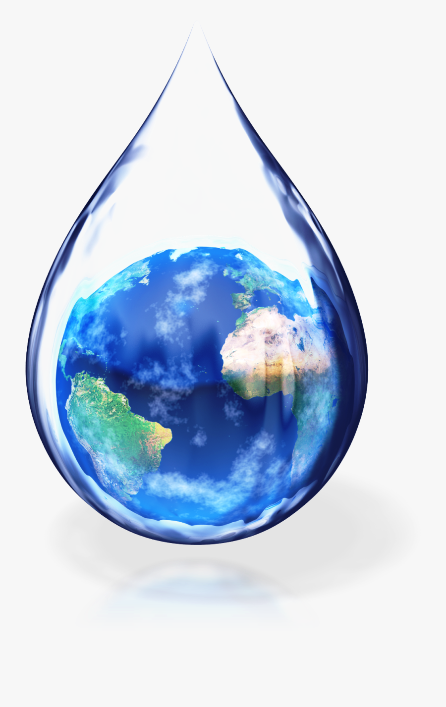 Water Drop Photos - Save Water Save The World, Transparent Clipart