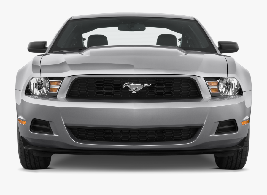 Muscle Car Grill Png - 2010 Ford Mustang Front, Transparent Clipart